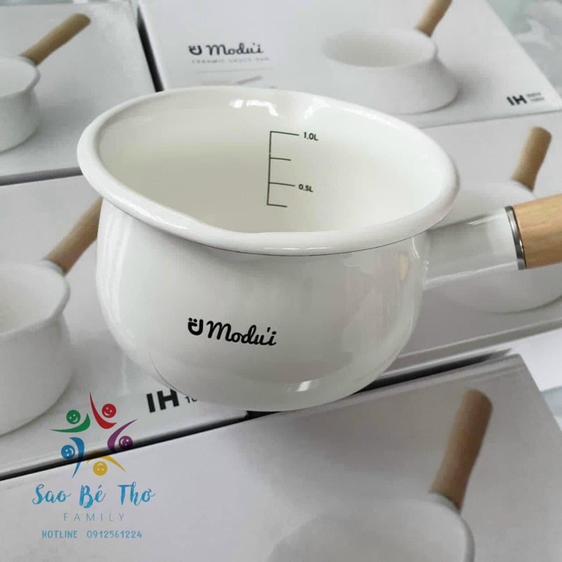 Nồi sứ Modui nồi nấu bột cháo Hàn Quốc cao cấp cho bé ăn dặm
