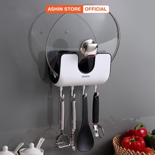 Giá Cài Nắp Vung Xoong Nồi, Dụng Cụ Treo Đồ Nhà Bếp Dán Tường