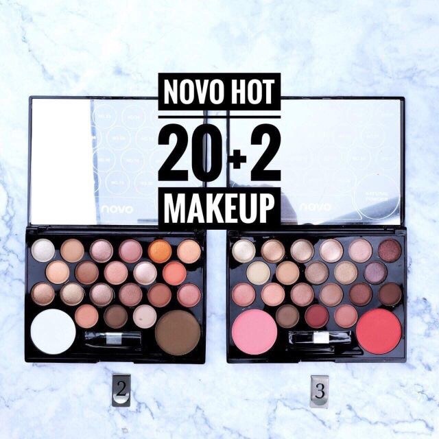 Bảng 20+2 NOVO Make Up HOT (20 màu mắt + 2 màu má)