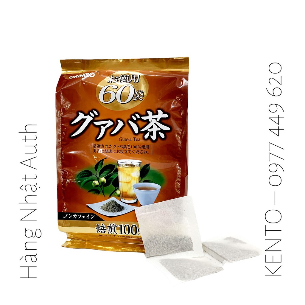 Trà lá ổi Orihiro Guava Tea 60 gói nhỏ Nhật Bản