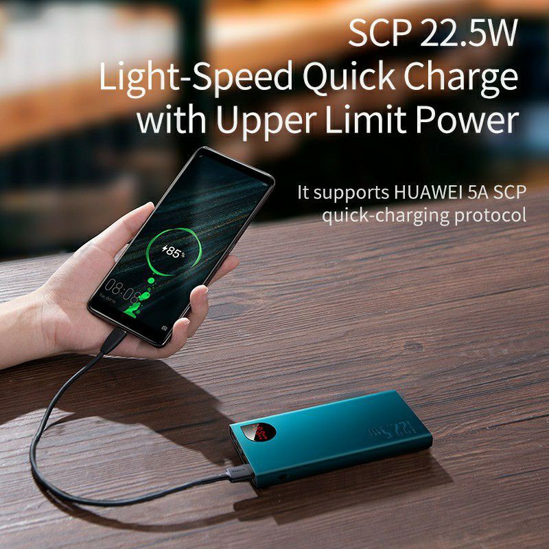 Sạc Dự Phòng Baseus 20000mAh Adaman Meta sạc nhanh 22.5W tương thích với nhiều loại điện thoại