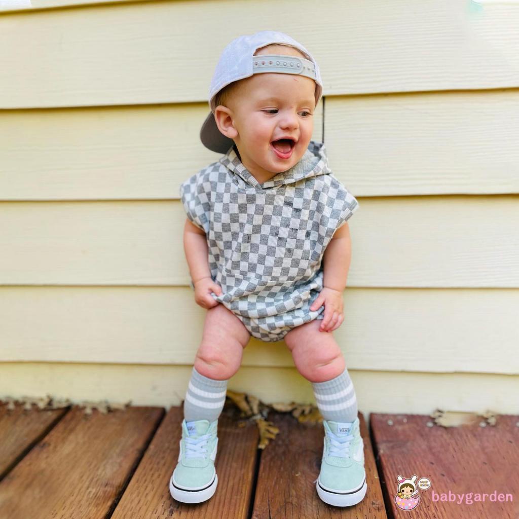 Bộ Áo Liền Quần Tay Ngắn Thoáng Khí Có Mũ Trùm Thoáng Khí Dễ Thương Cho Bé 3 Tháng Tuổi Nhảy 3 Tháng Tuổi
