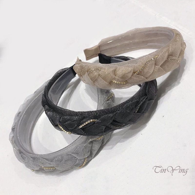 GETNOIVAS Băng đô bản rộng kiểu dáng đơn giản thời trang dành cho nữ