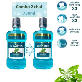 Combo 2 Chai Nước Súc Miệng Chiwhite's - 750ml
