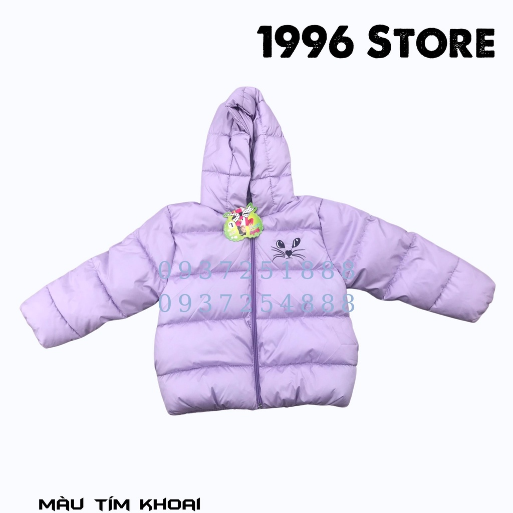 Áo phao cho bé gái nhồi bông trẻ em SIÊU NHẸ có mũ 2-4 tuổi 7-25kg | BigBuy360 - bigbuy360.vn