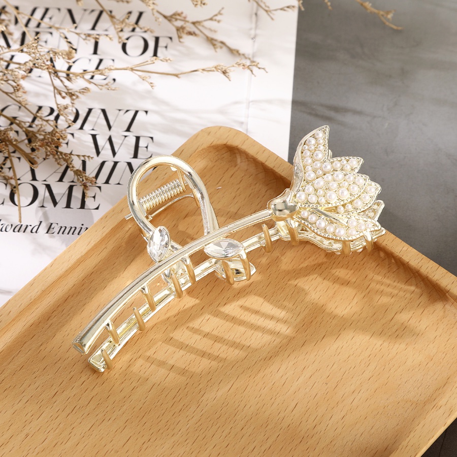 Kẹp Tóc Đính Đá Và Ngọc Trai Thời Trang Hàn Quốc Cho Nữ
