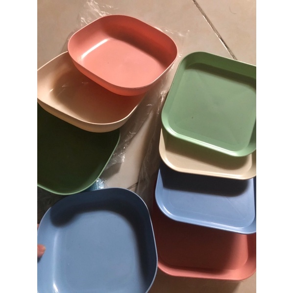 Set 8 đĩa lúa mạch đủ màu nhỏ gọn tiện lợi