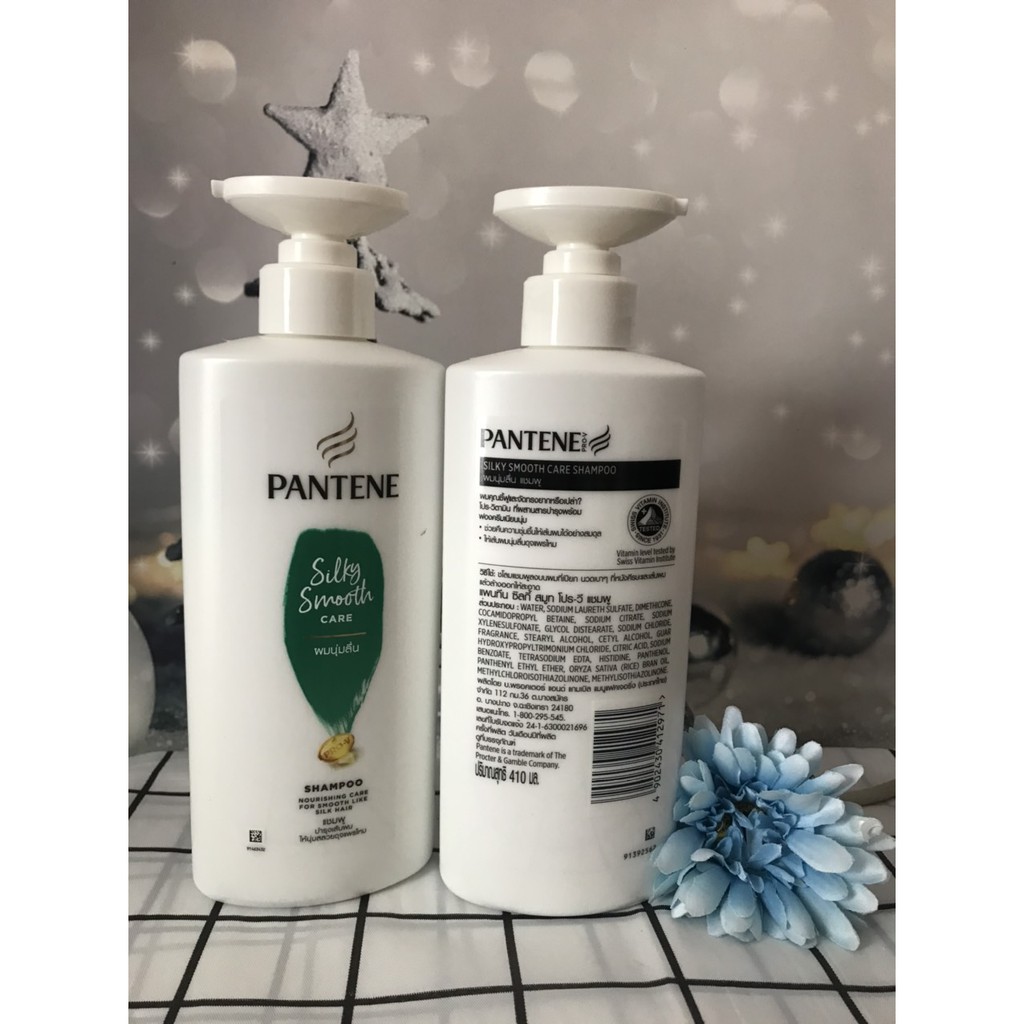 Hàng Thái chất - Dầu gội Pantene Pro-V dưỡng tóc suôn mượt óng ả và ngăn ngừa rụng tóc 410ml