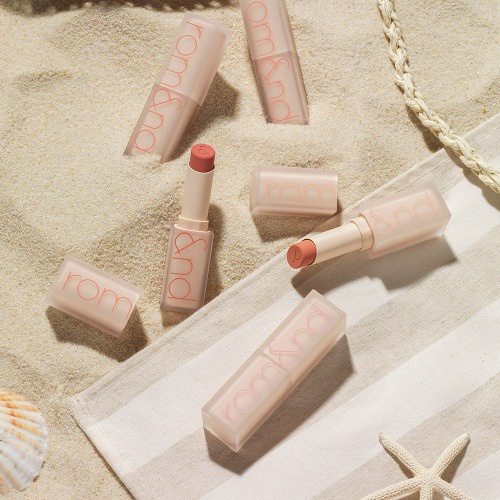 [Rom&amp;nd] Son thỏi lì, lên màu siêu xinh Hàn Quốc Romand Zero Matte Lipstick - Shell Beach Nude Collection 3g