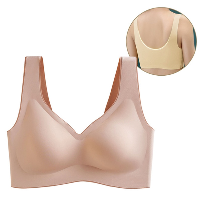 Cute Byte Áo Bra Nâng Ngực Latex Không Đường May Size M-XXL Plus Chống Sốc Dễ Thương Cho Nữ