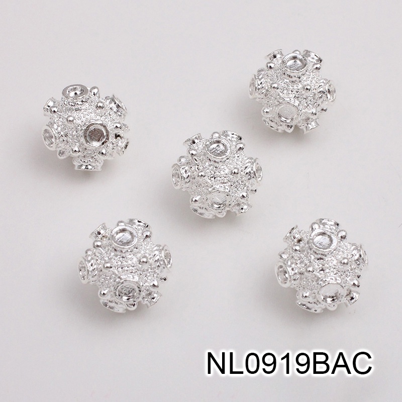 1 phiến đúc họa tiết charm kim loại 13mm nguyên liệu làm trâm, làm trang sức