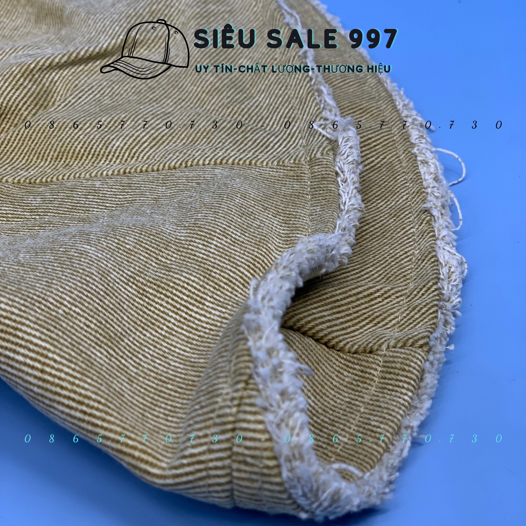 MŨ NỒI CỤP HÀNG NHẬP CHẤT JEAN RÁCH TUA VIỀN CAO CẤP PHONG CÁCH HÀN QUỐC