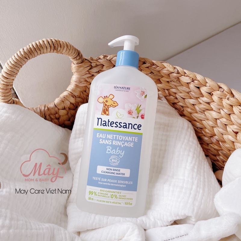 Nước làm sạch da hữu cơ cho bé từ sơ sinh Micellar Léa Nature - Jonzac Bébé Bio - Nội địa Pháp