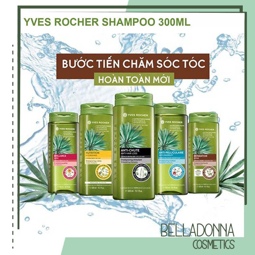 Dầu Gội Chăm sóc tóc Yves Rocher Shampoo size lớn 300ml (Nhiều loại)