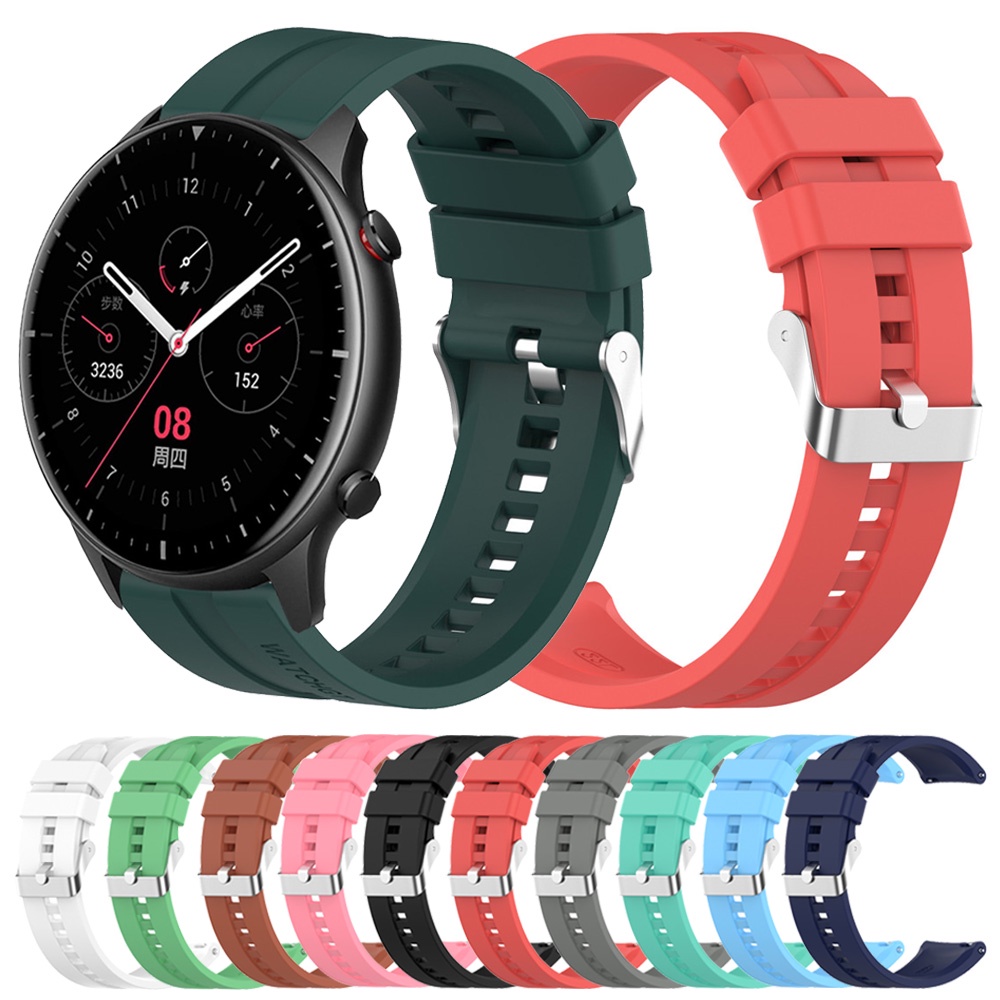 Dây Đeo Silicone Thay Thế Cho Đồng Hồ Thông Minh Huami Amazfit GTR 4 3 2 Pro 47mm Pace Stratos