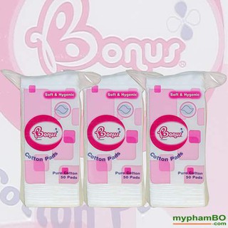 Bông tẩy trang bonus thái lan 50 miếng