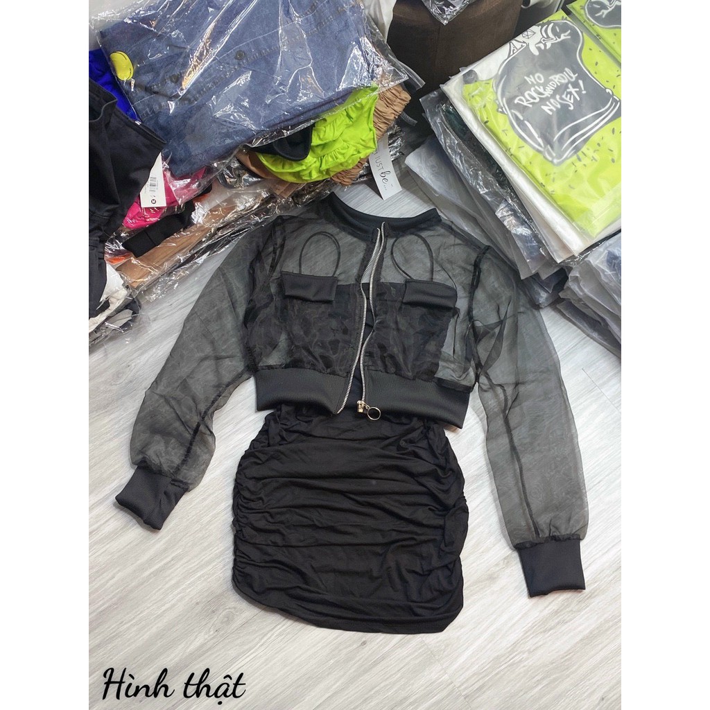 Áo khoác ngoài voan kiếng hot hit , chất voan kiếng mềm mịn