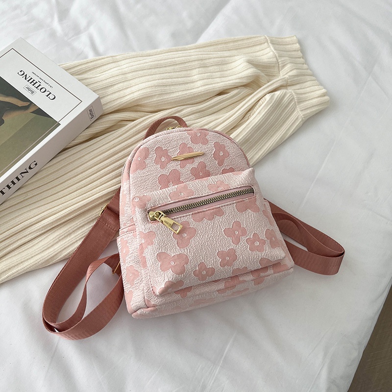 Ba Lô Da pu Mềm In Họa Tiết Thời Trang Hàn Quốc Cho Nữ 2022