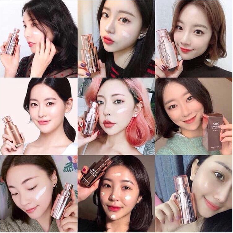 Kem Dưỡng Chống Nắng AHC 💖Freeship💖 Kem dưỡng trắng hồng nâng tông da AHC AURA SECRET TONE UP CREAM