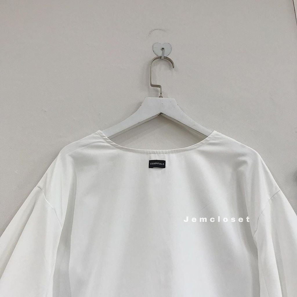 Áo Sơ Mi nữ JEMCLOSET  kiểu tay bồng ROSE - 10006 -Trắng