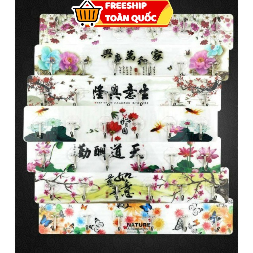 PVN19463 Thanh móc dán 3D 6 móc tiện lơi T2 .