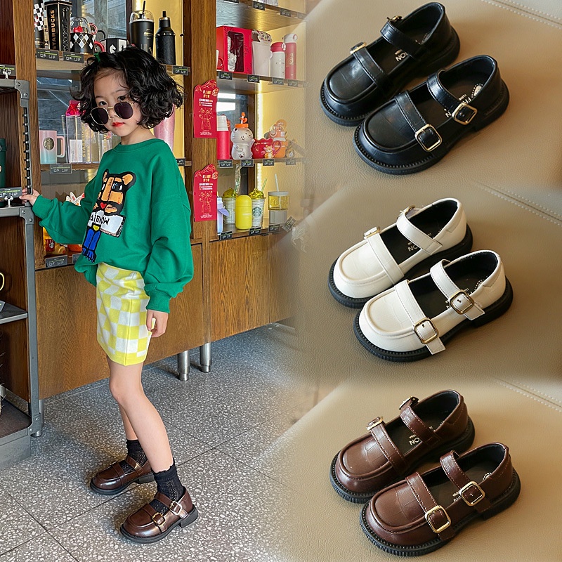 Giày da giày búp bê giày lười phong cách Hàn Quốc đáng yêu cho bé gái