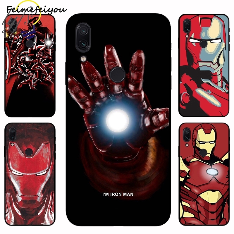 Ốp lưng cho Xiaomi Redmi Note7 7 Note6 6A 5 5A 5 Plus S2 Note4X Superhero Iron Man