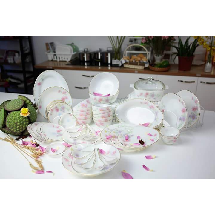 Tô sâu 14cm (766) thủy tinh ngọc cao cấp USA Home Set (sứ Mỹ), nhập khẩu Thái Lan, an toàn cho sức khỏe_KokiaHome