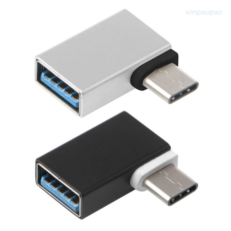 Đầu Chuyển Đổi Dữ Liệu Otg 90 Độ Type C Sang Usb 3.0 Cho Macbook Điện Thoại Android