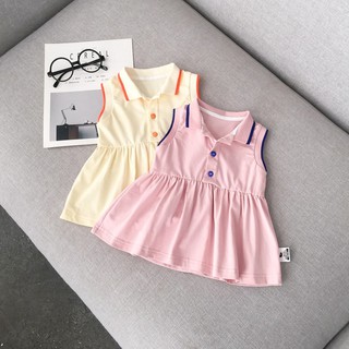 Váy thun cổ polo chất kiệu cotton