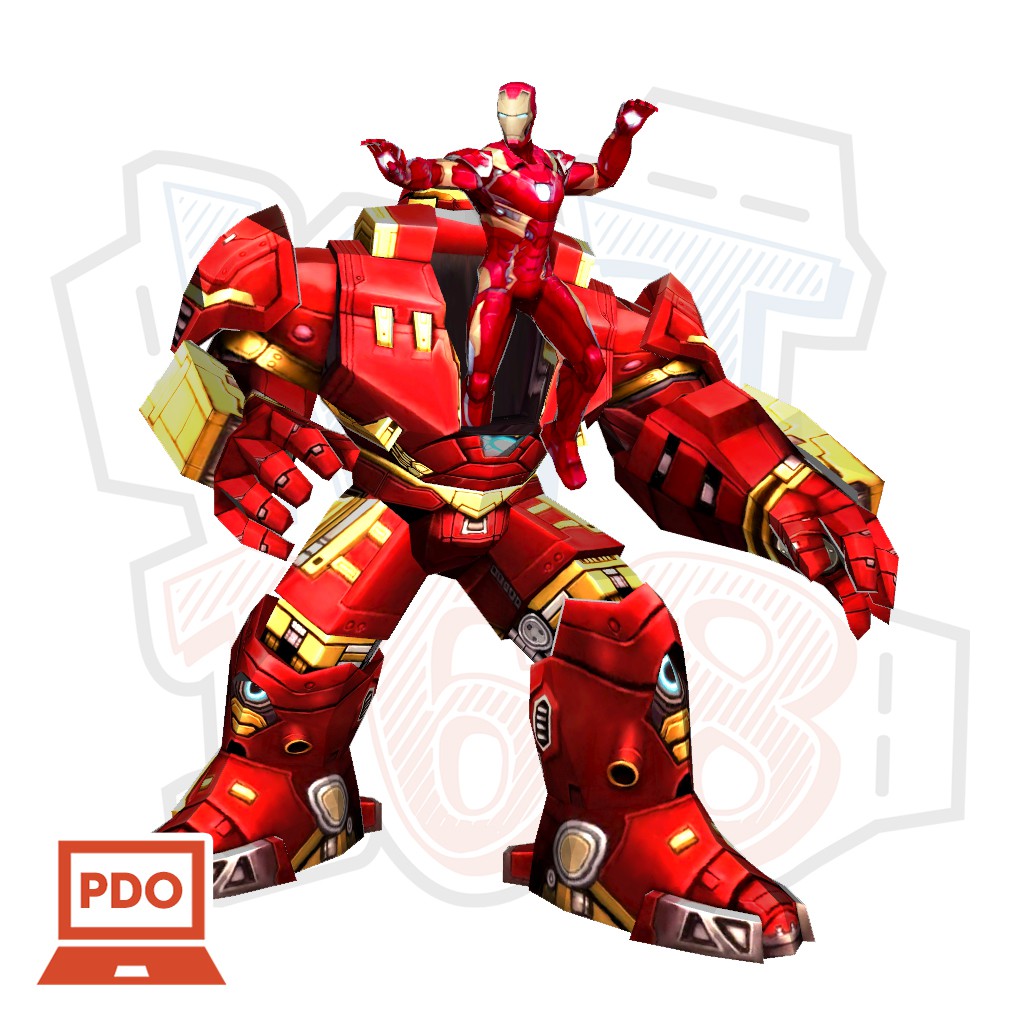 Mô hình giấy Iron Man & Hulkbuster – Avengers
