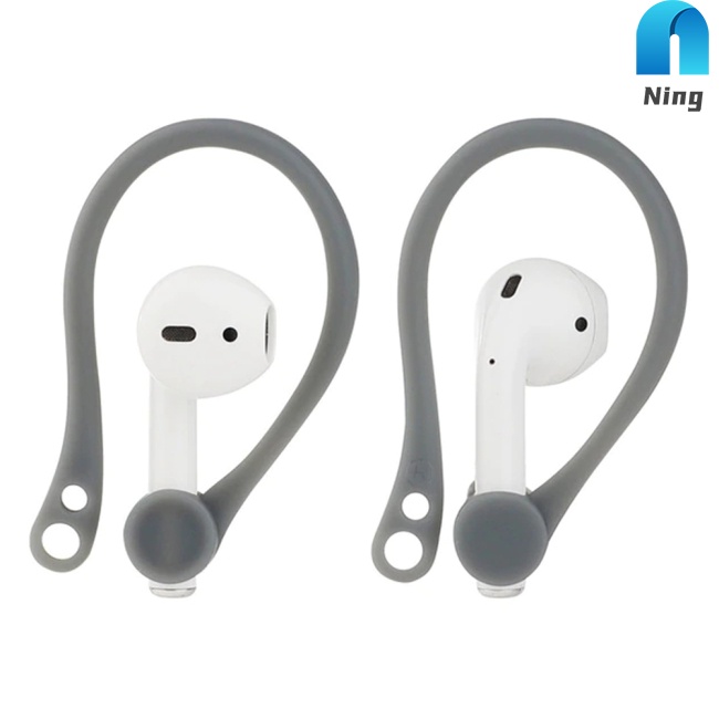 Móc Tai Bằng Silicon Có Dây Đeo Chống Thất Lạc Cho Airpods