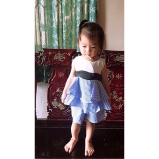 🍭 Bộ kate phối sọc cho bé 10-25kg