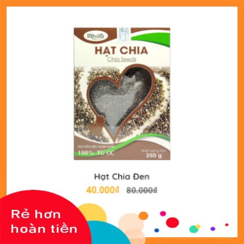 hạt chia đen 250g Mfood