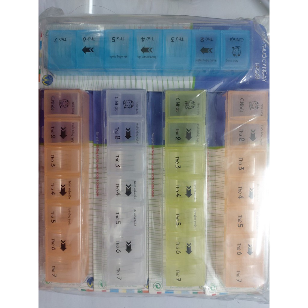 Hộp chia thuốc theo tuần