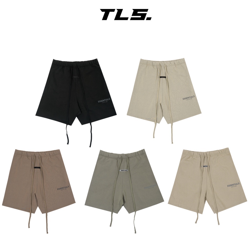 Quần short FEAR OF GOD FOG ESSENTIALS unisex TLS thời trang nam nữ chất liệu nỉ bông cao cấp