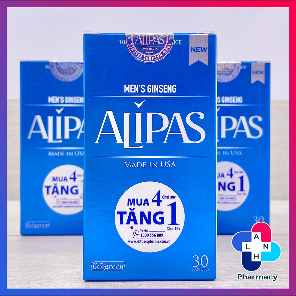 MEN'S GINSENG ALIPAS (30 viên) - Trọn bộ tinh chất quý cho sức khỏe nam giới.