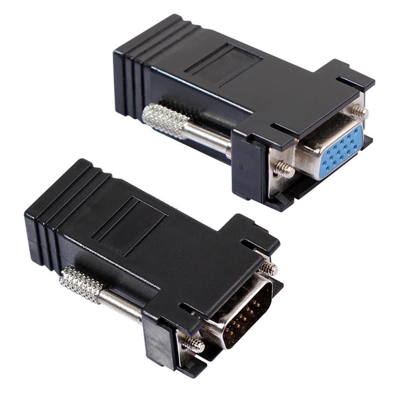 Đầu kéo dài 30m chuyển đổi VGA sang Lan RJ45 CAT5E, CAT6