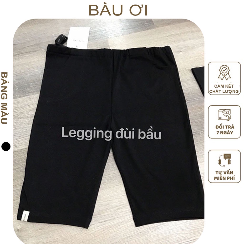 [BAUOI Q03 ] QUẦN BẦU LỬNG CẠP CHÉO CHẤT COTTON CO GIÃN 4 CHIỀU CÓ CHUN CHỈNH BỤNG - QUẦN BẦU LEGGING FREE SIZE