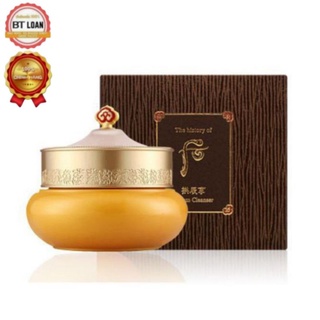 Kem tẩy trang đông y whoo siêu sạch làm sạch lớp trang điểm make up ,lớp chống nắng whoo Vàng Cream Cleanser
