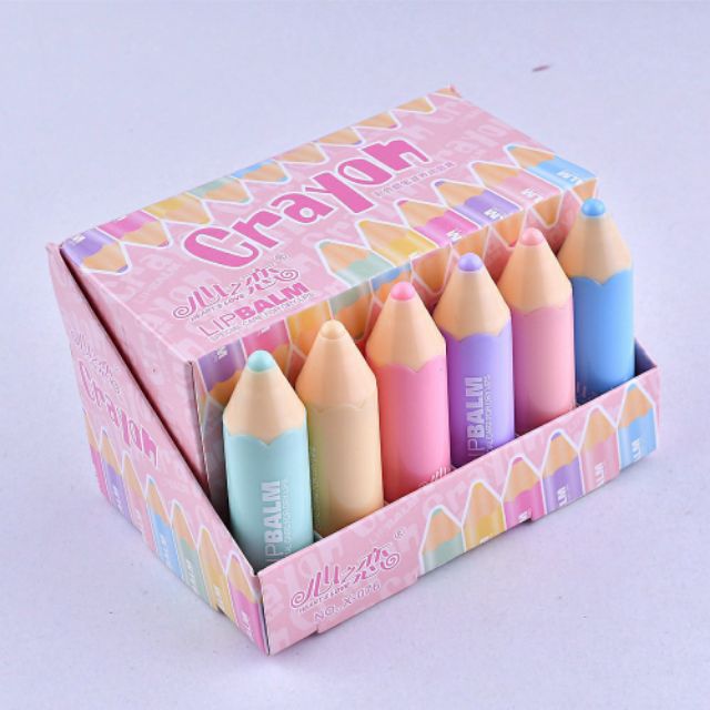 [Thanh Lý Son Gãy] SON DƯỠNG MÔI TỰ NHIÊN CRAYON LIP BALM HÌNH BÚT CHÌ