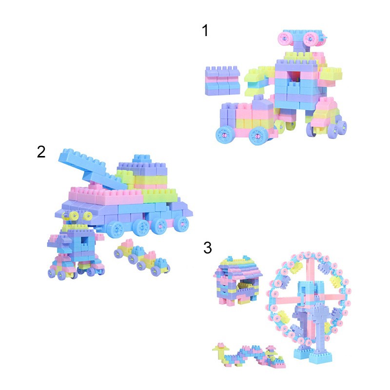 Set 100 / 260 / 416 khối đồ chơi lắp ghép mini cho bé