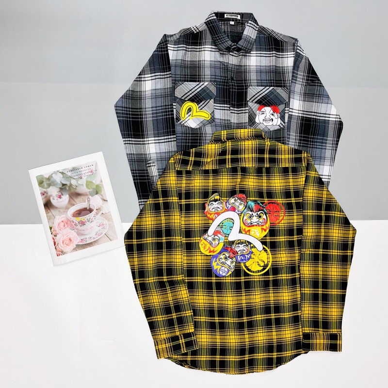 Áo Sơ Mi Nam Tay Dài CLUB Vải Nỉ Caro Cao Cấp Siêu Mềm Phong Cách Moto Club Thời Trang Hot Trend Mới