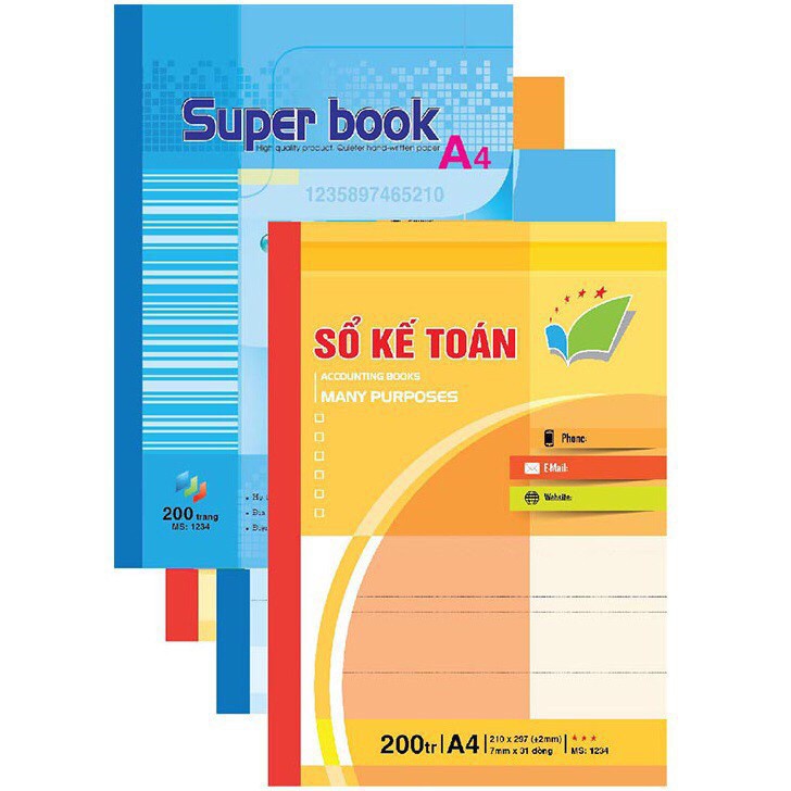  [GIÁ CỰC SỐC] Sổ kế toán, giáo án, ghi chép Hải Tiến 120Trang/200Trang [GIÁ SỈ]