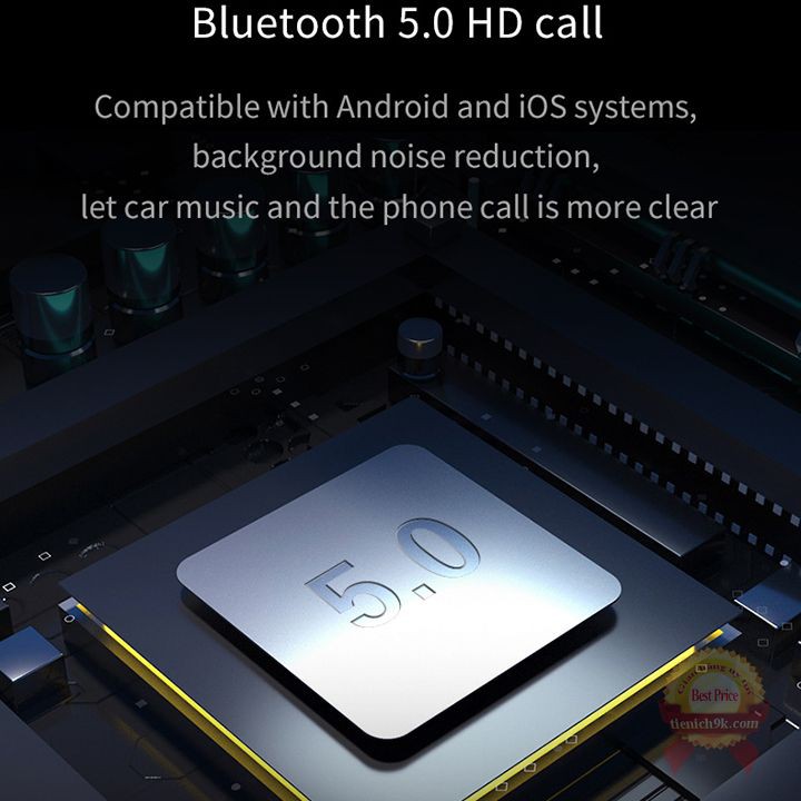 Tẩu Bluetooth phát nhạc mp3 sạc nhanh 2 cổng Qualcomm QC 3.0 T66 đủ chức năng cắm thẻ nhớ micro USB sạc điện