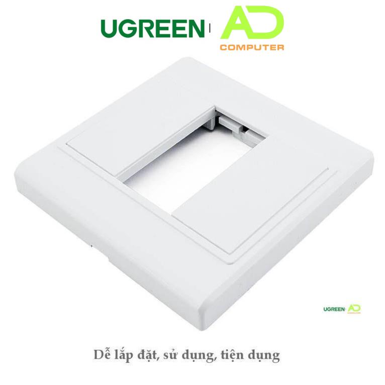 Mặt nạ âm tường VGA, AV, HDMI nhựa PVC màu trắng UGREEN 20316 - Hàng phân phối chính hãng - Bảo hành 18 tháng