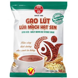 BỘT GẠO LỨC LÚA MẠCH + HẠT SEN (KO ĐƯỜNG) BÍCH CHI 300G