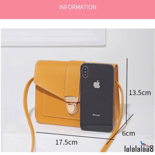 L8l-phụ nữ đeo vai bằng da PU màu trơn thời trang dành cho nữ
