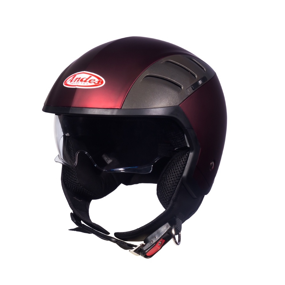 Mũ bảo hiểm Andes 3/4 Đầu có kính 219 - 3S219 kính âm