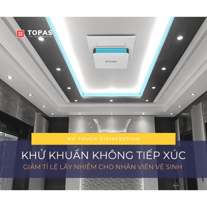 Đèn Khử Khuẩn Không Khí Treo Trần Điều Khiển Từ Xa TOPAS TP600/600 - Upper AIR/UV